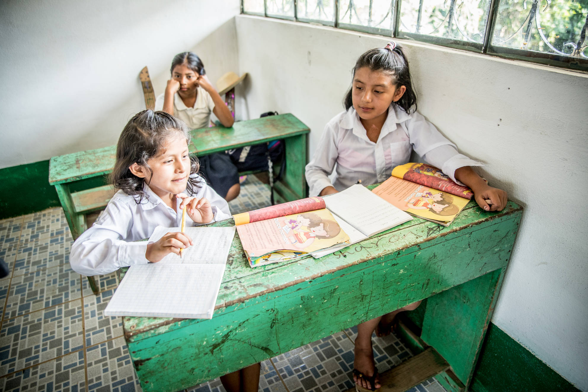 kindjes in de klas in de derde wereld