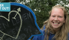 Chiromeisje met tekstballon