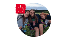 Foto Charlotte met vriendinnen
