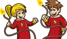 Flamm en Spetter heten je welkom bij de Tito's!