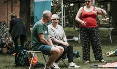 Ouders op een stoel