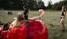 Leidster in een bubbel
