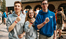 Leiding met de vier stippen van stip-it