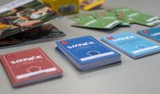 Kaartjes van het spel Sixpack