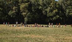 Spelende groep kinderen