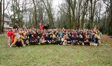 Groepsfoto op Haka-Kick Antwerpen