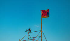 Sjorring met vlag
