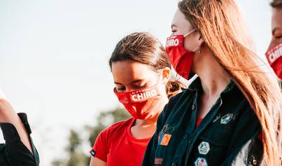 Chiroleden met mondmasker