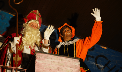Sint en Piet op bezoek