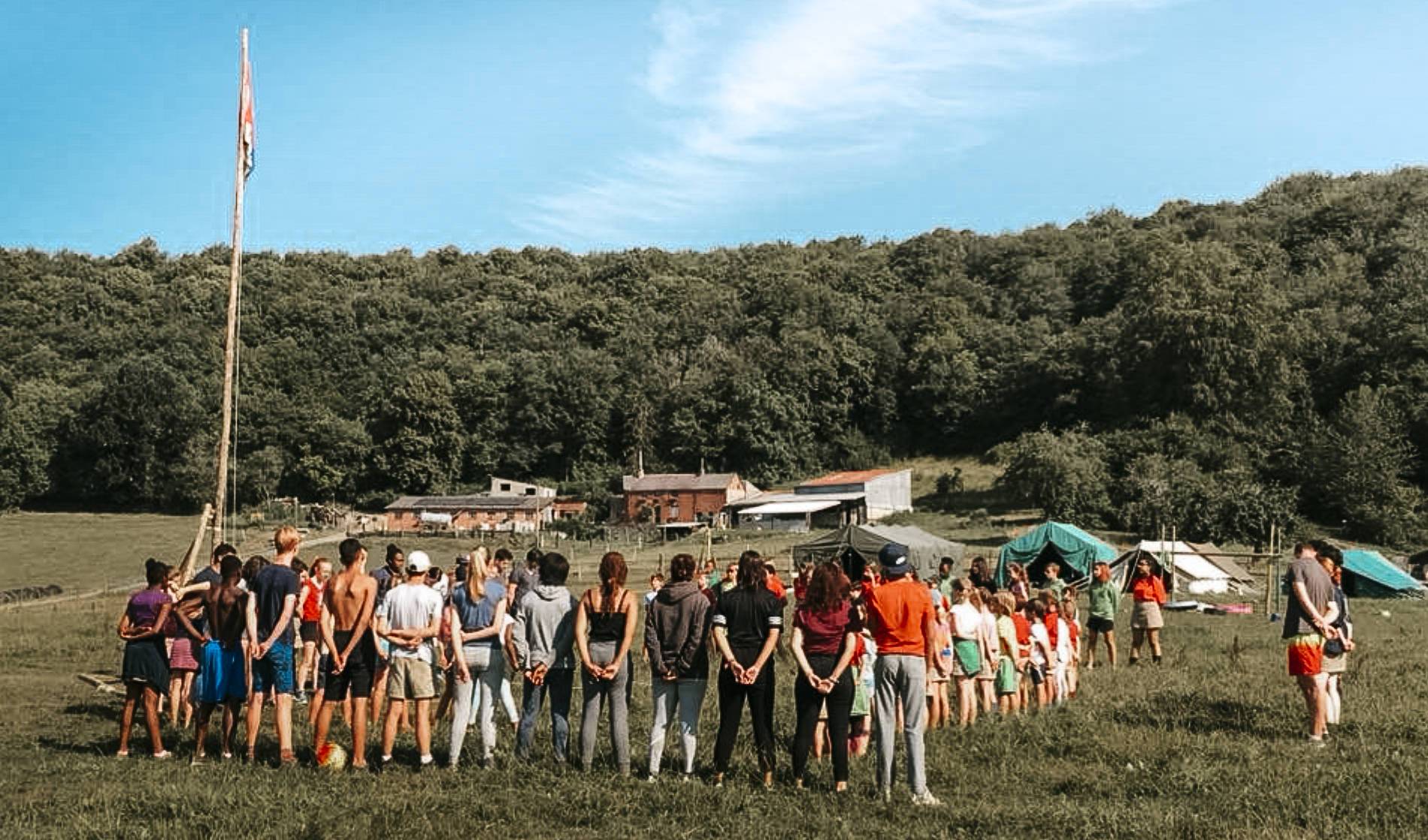 Leden Chiro Sint-Anneke op kamp