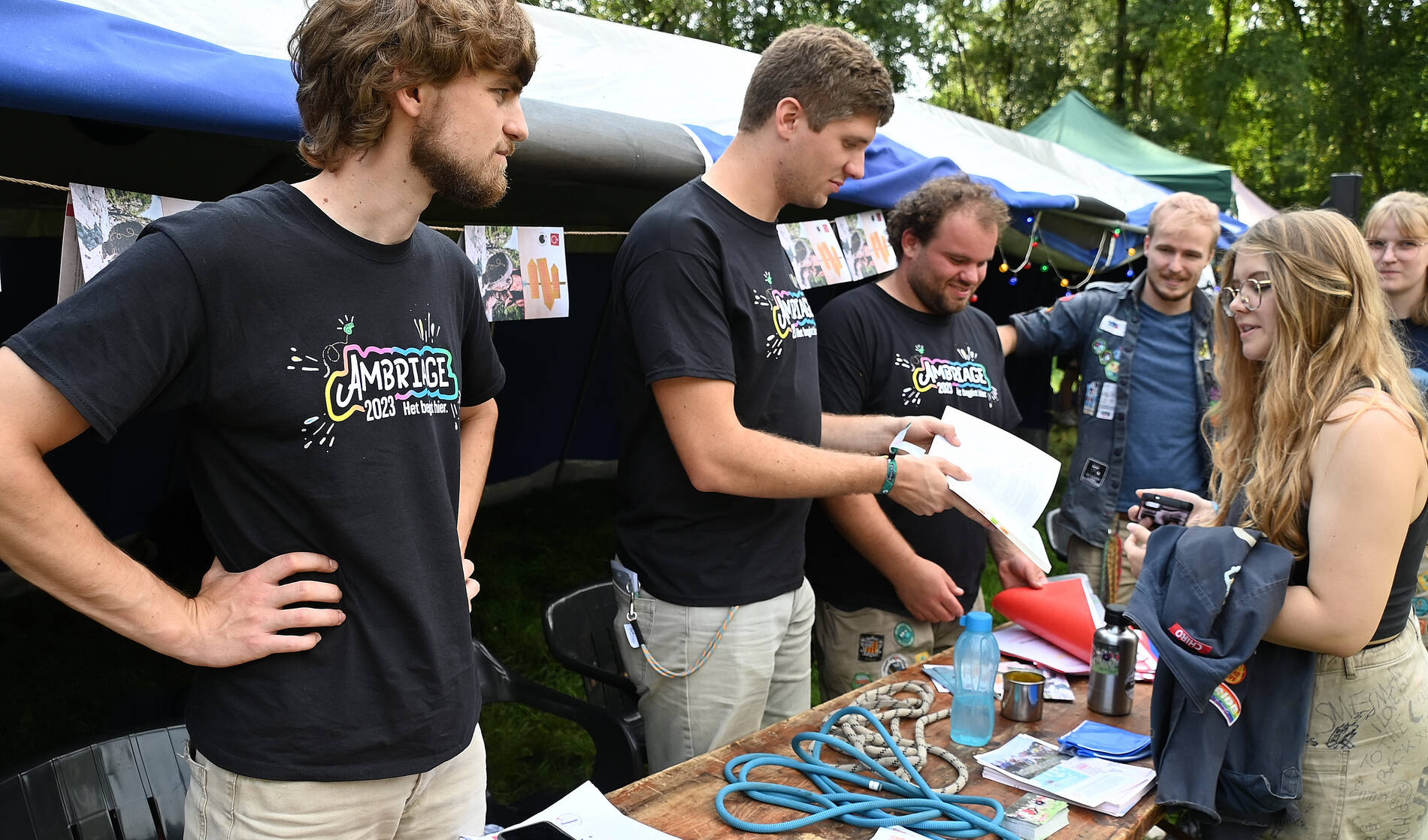 Materiaal tonen aan leiding  op Ambriage