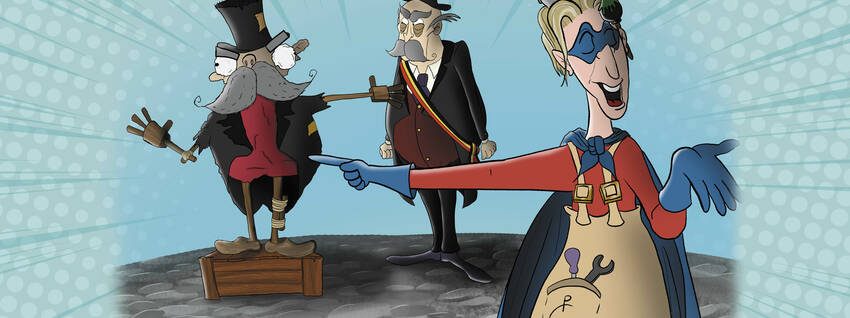 King Knutsel heeft een standbeeld gemaakt