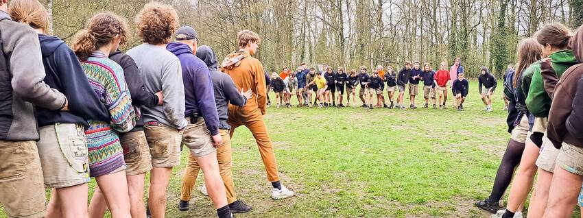 Het spelletje onder de benen