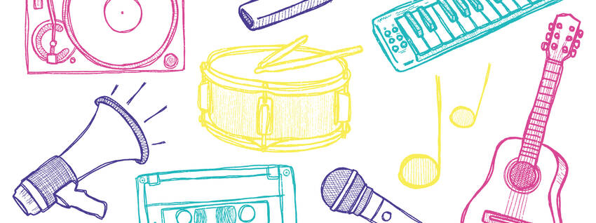 Websiteheader Daar Zit Muziek In