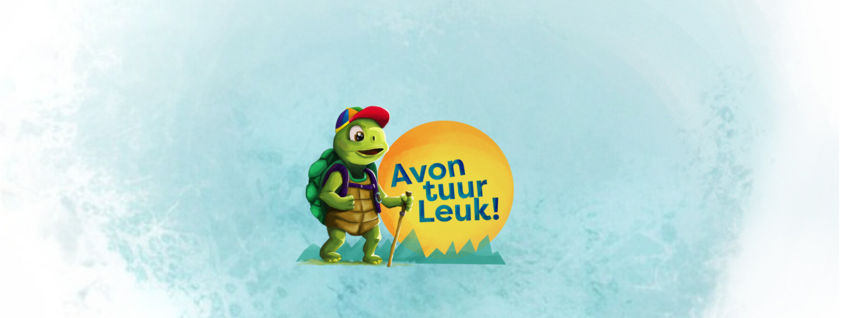 Logo AvontuurLeuk met achtergrond