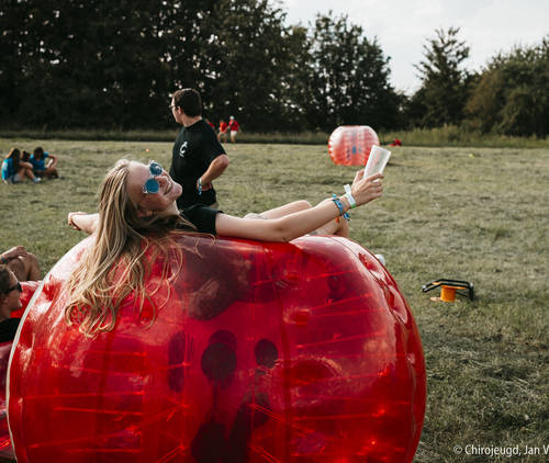 Leidster in een bubbel