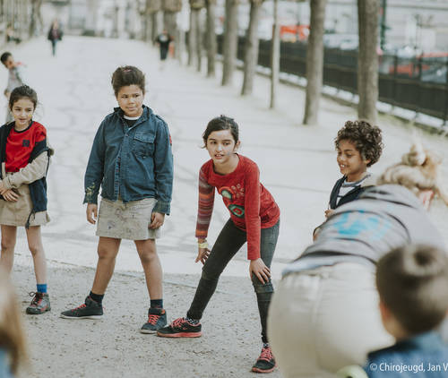 Chirokinderen aan het spelen