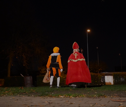 Sint en Piet samen op pad