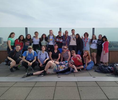 Groep internationale deelnemers op het MAS
