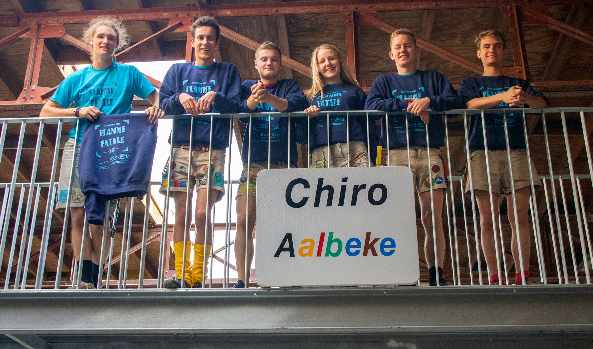 Chiro Aalbeke in de brandweerkazerne