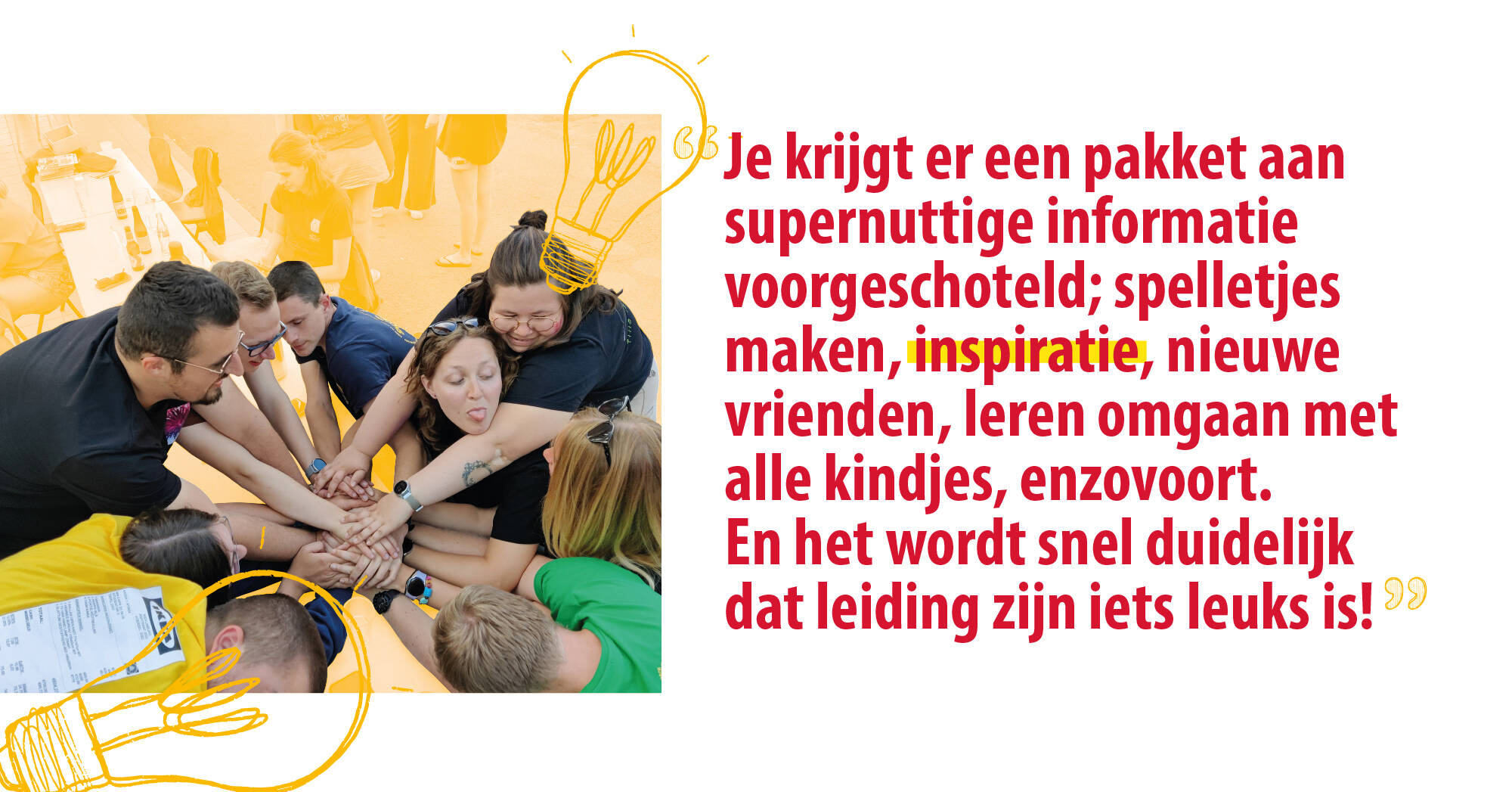 Je krijgt er een pakket aan supernuttige informatie voorgeschoteld