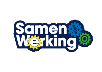 Logo Samen Werking met tandwielen