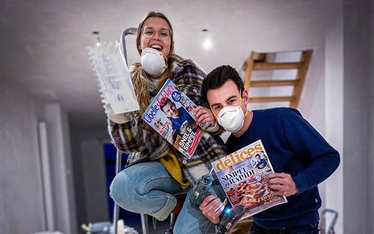 Loïc Van Impe tijdens verbouwingen